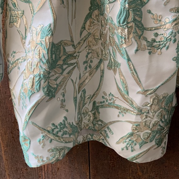 ASOS Luxe Jacquard Mini Dress Size 6 - Picture 11 of 16